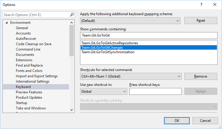 visual studio shortcuts delete line