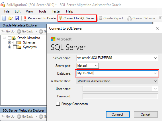 SQLServer Connection