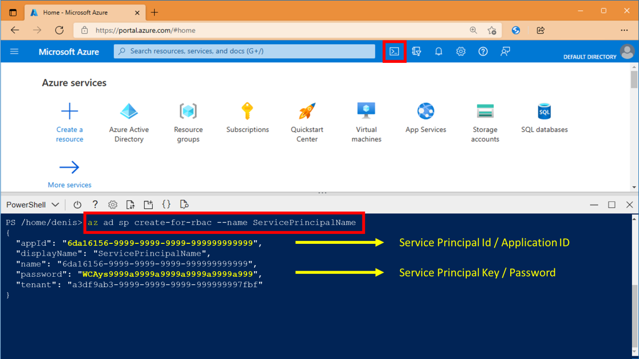 az ad sp create-for-rbac