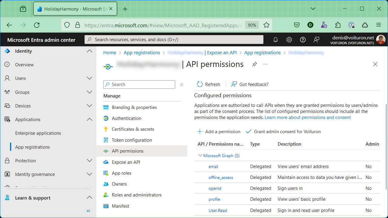 API Persmissions